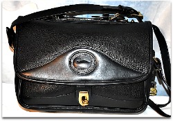 Spectacular Black Vintage Dooney Carrier Bag