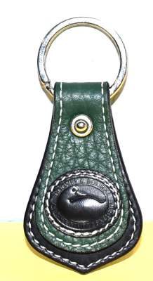 Shamrock Castle Green & Black Key Fob