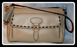 Macaroon Hazelwood Clutch Dooney Bourke Tassel Handbag