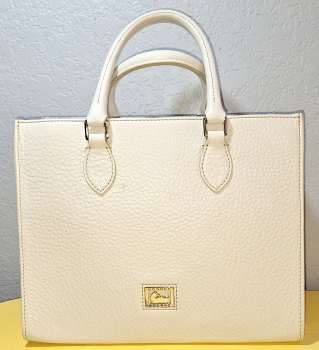 White Coconut Cream Dooney Satchel