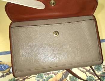 Dooney and Bourke All Weather Leather  Large Zip-Along Wallet Purse