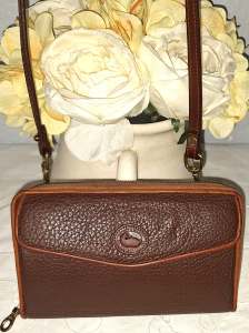 Dark Chocolate Zip-Along Dooney Wallet
