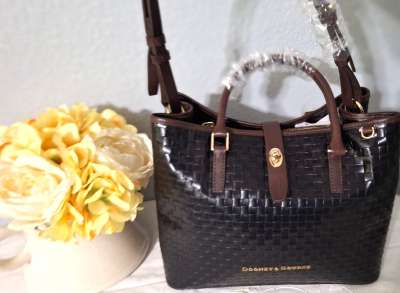 Dooney and Bourke Claremont Woven Perry Leather Satchel-Shoulder Bag New with Tags Dooney and Bourke Claremont Woven Perry Leather Satchel-Shoulder Bag New with Tags
