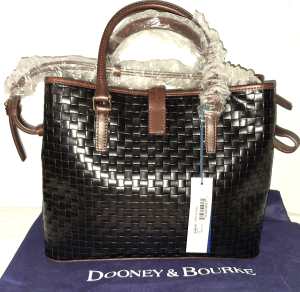 Dooney and Bourke Claremont Woven Perry Leather Satchel-Shoulder Bag New with Tags Dooney and Bourke Claremont Woven Perry Leather Satchel-Shoulder Bag New with Tags