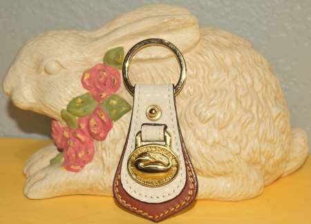 Duck Key Fob Vintage Dooney & Bourke  All-Weather Leather