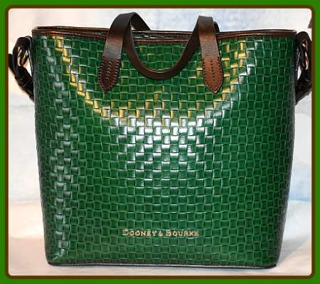 Beguiling Shamrock Green Dooney Shoulder-Satchel Bag Set