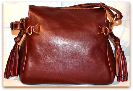 Dooney & Bourke Florentine Leather Tasseled Satchel Bag
