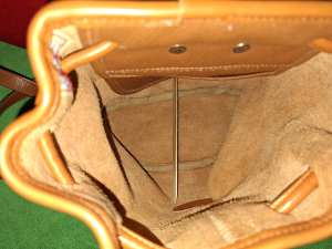 Vintage Dooney Bourke All-Weather Leather  Drawstring Back Pack