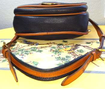 Vintage Dooney and Bourke   All-Weather Leather  Large Horseshoe Bag