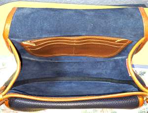 Vintage Dooney and Bourke   All-Weather Leather  Large Horseshoe Bag