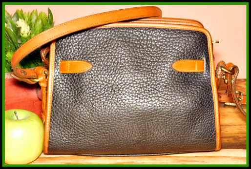 Black Licorice Whip Vintage Dooney Buckle Shoulder Bag