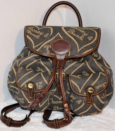 Dooney and Bourke  Signature Hearts Collection  Backpack 