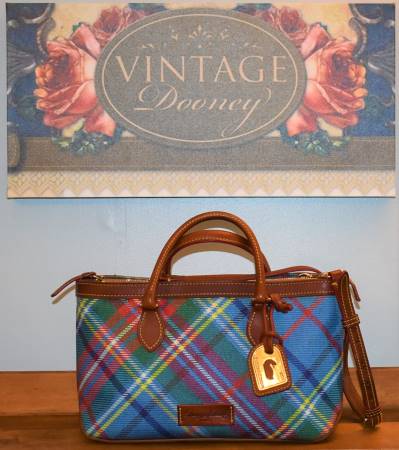 Dooney and Bourke  Coated Canvas  Satchel-Shoulder Bag  Tartan Collection