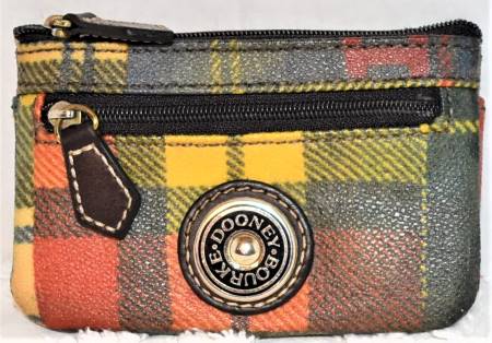 Homespun Patched Plaid Dooney Coin Purse