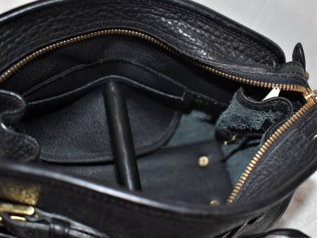 All Weather Leather Shoulder Bag adjustable to Crossbody Bag   Dooney & Bourke AWL Buckle Zip Top