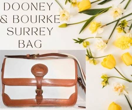 Pearl White Dooney Surrey Shoulder Bag