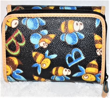 Dooney and Bourke  Coated Canvas  Bumble Bee Credit Card Wallet