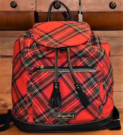 Dooney Scottish Tartan Backpack New!