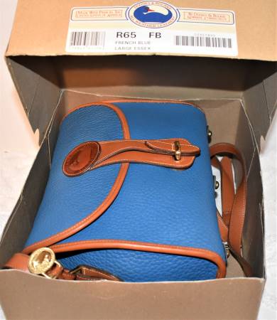 Dooney & Bourke Authentic  All-Weather Leather French Blue Essex