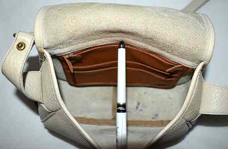  Vintage Dooney & Bourke  All-Weather Leather  Teton Saddle Bag