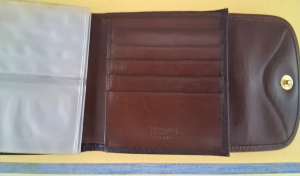 Dooney and Bourke  All-Weather Leather  W76 Vintage Credit Card Wallet 1999