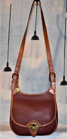 Dooney and Bourke All-Weather Leather  Cavalry Saddle Bag