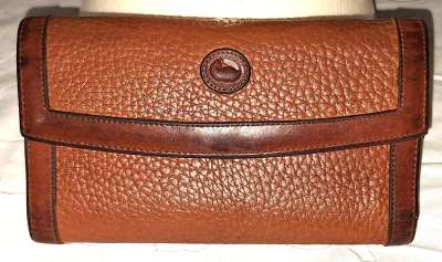 Dappled Peanut Dooney Wallet Organizer