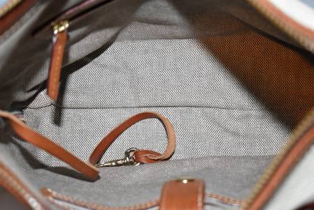 Genuine Florentine Vacchetta Leather  Double Pocket Shoulder Bag