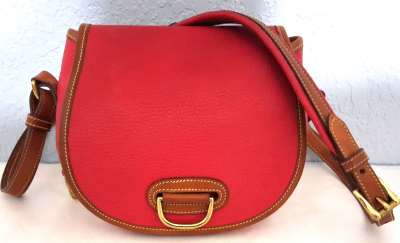 Scarlet Cherry Red Horseshoe Shoulder Bag