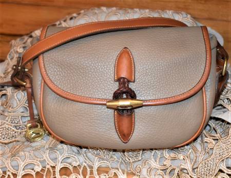 Vintage Dooney Loden Collection Saddle Bag