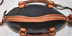 Dooney and Bourke Norfolk Collection  All-Weather Leather  Rare Largest Norfolk Purse Size