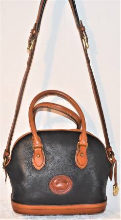 Dooney and Bourke Norfolk Collection  All-Weather Leather  Rare Largest Norfolk Purse Size