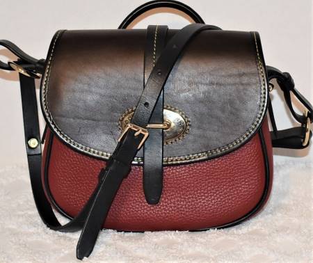 Dooney Collection Lucious Wine Saddle Bag