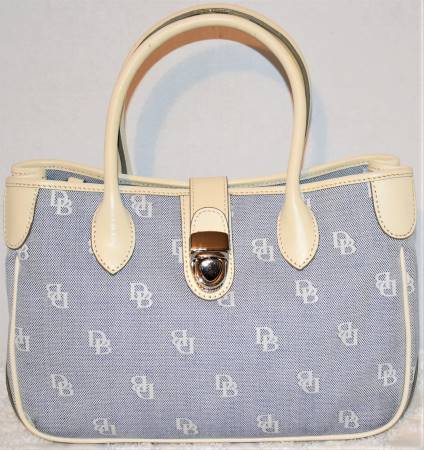 Vintage Dooney Collection  Dooney and Bourke  Canvas and Leather Signature Satchel