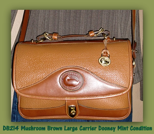 Carrier Large Rare Peanut Color Dooney & Bourke AWL Bag
