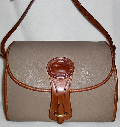 SOLD!!! All Weather Leather Dooney Taupe Essex Bag