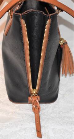 Leather satchel shoulder bag